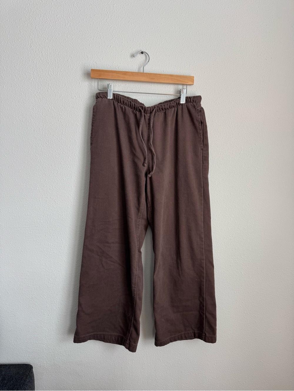 Women’s Brown Drawstring Casual Pants